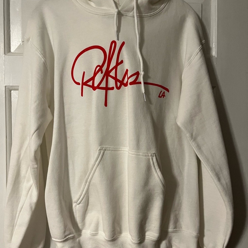 Reckless brand white hoodie